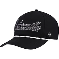 Men's '47 Black Jacksonville Jaguars Overhand Speckle Hitch Adjustable Hat