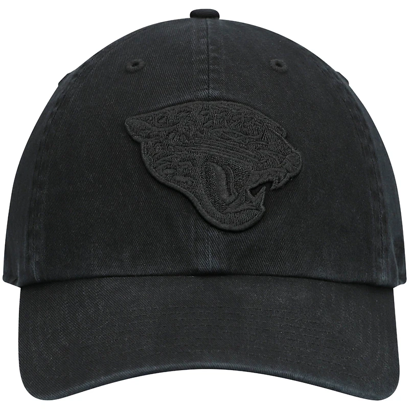 Casquette réglable '47 Black Jacksonville Jaguars Team Tonal Clean Up pour homme