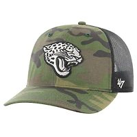 Men's '47 Camo Jacksonville Jaguars Trucker Adjustable Hat