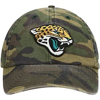 Men's '47 Camo Jacksonville Jaguars Woodland Clean Up Adjustable Hat