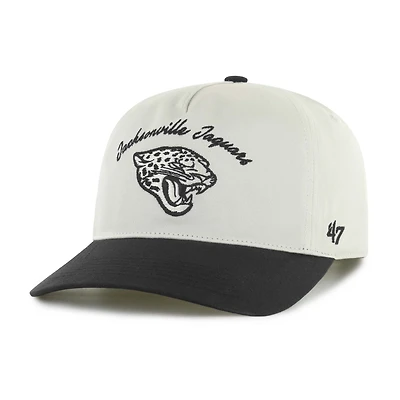 Men's '47 Cream/Black Jacksonville Jaguars Safe Bet Stable Hitch Adjustable Hat