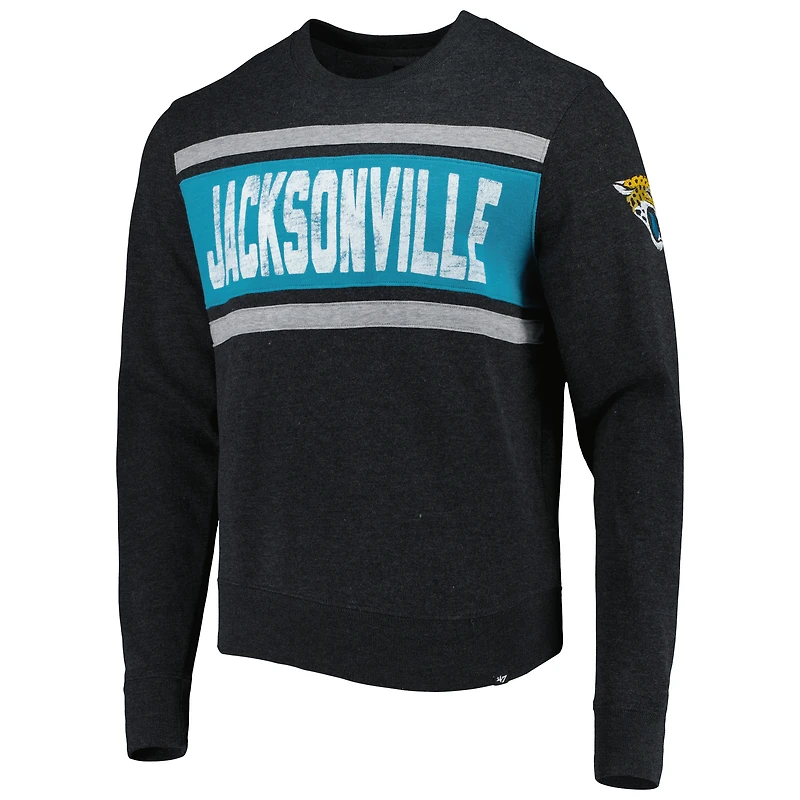 Chandail à enfiler '47 noir chiné Jacksonville Jaguars Bypass Tribeca pour homme