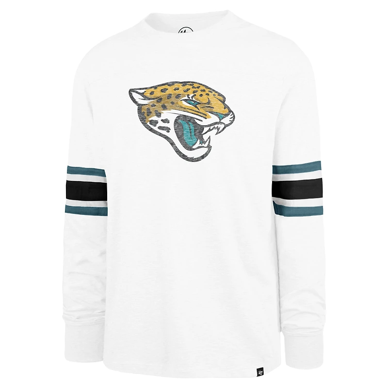 T-shirt à manches longues blanc '47 Jacksonville Jaguars Gridiron Premier Brex pour homme