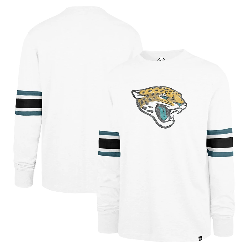T-shirt à manches longues blanc '47 Jacksonville Jaguars Gridiron Premier Brex pour homme