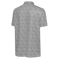 Men's Antigua Gray Jacksonville Jaguars Field Ditsy Polo