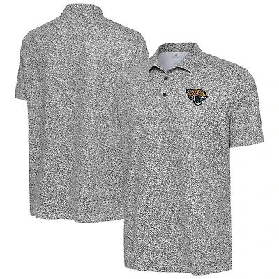 Polo gris antigua à imprimé fleuri Jacksonville Jaguars Field pour homme