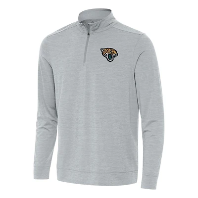 Haut à fermeture éclair quart de tour pour homme, gris chiné, des Jaguars Jacksonville, couleur vive, Antigua