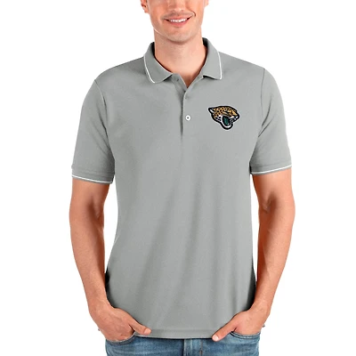 Polo Antigua gris chiné pour homme, Jacksonville Jaguars Affluent