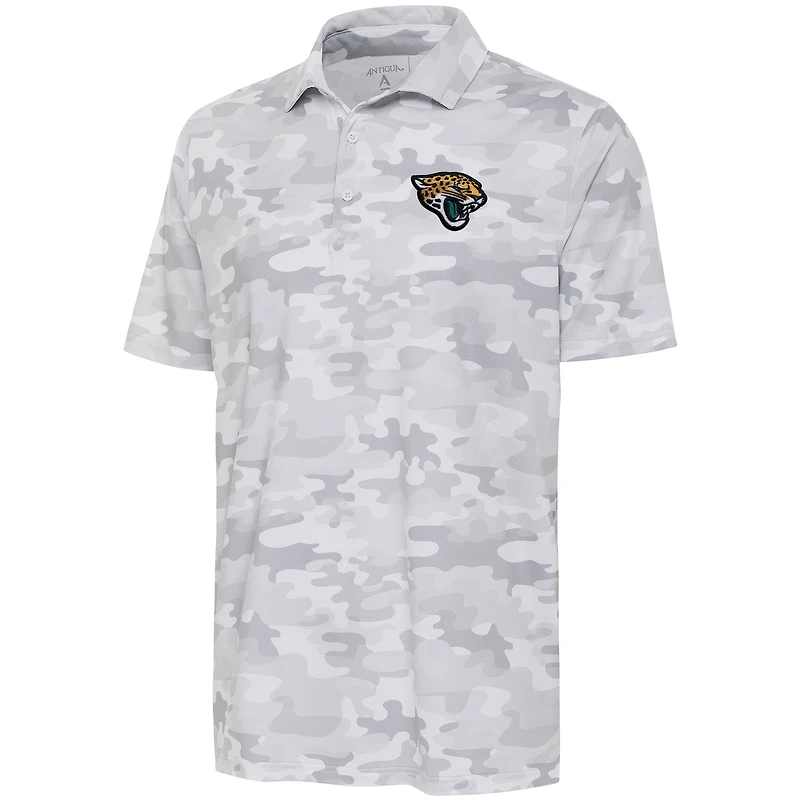 Men's Antigua White Jacksonville Jaguars Collide Polo