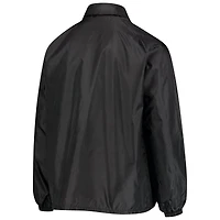 Men's Black Jacksonville Jaguars Coaches Classic Raglan Full-Snap Windbreaker Jacket