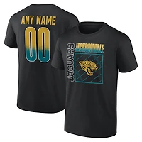 Men's Black Jacksonville Jaguars Home Field Pop Personalized Name & Number T-Shirt