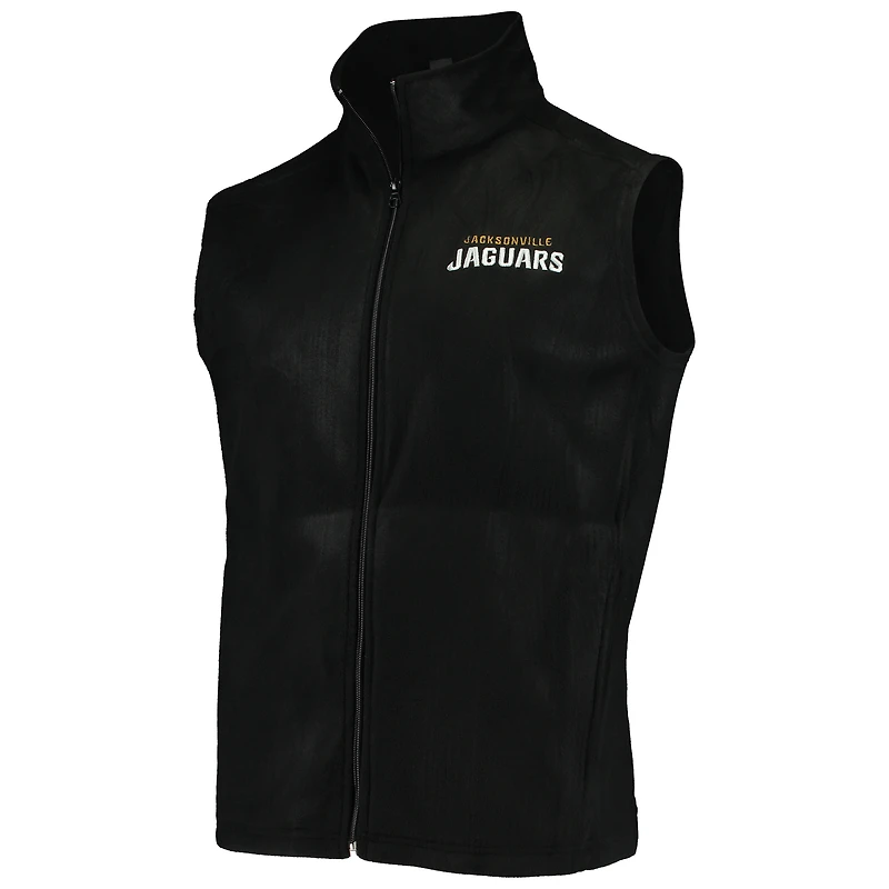 Men's Black Jacksonville Jaguars Houston Fleece Full-Zip Vest