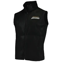 Men's Black Jacksonville Jaguars Houston Fleece Full-Zip Vest