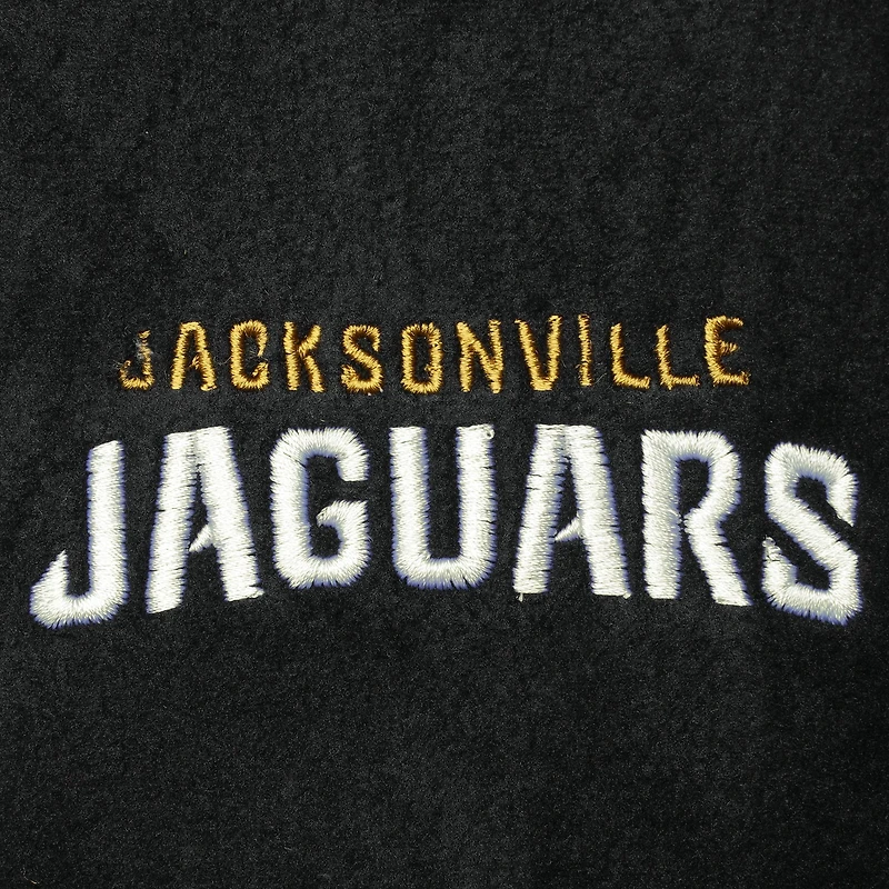 Veste en molleton entièrement zippée Houston Jaguars de Jacksonville pour homme, noire