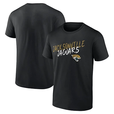 T-shirt noir pour homme Jacksonville Jaguars Hustle