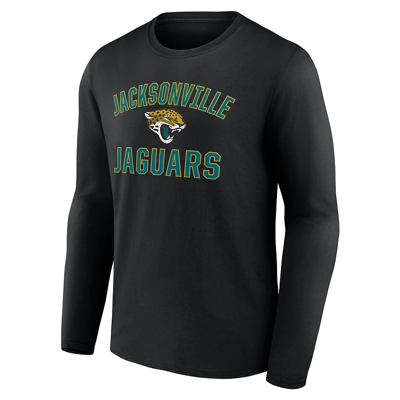 Men's Black Jacksonville Jaguars Victory Arch Long Sleeve T-Shirt