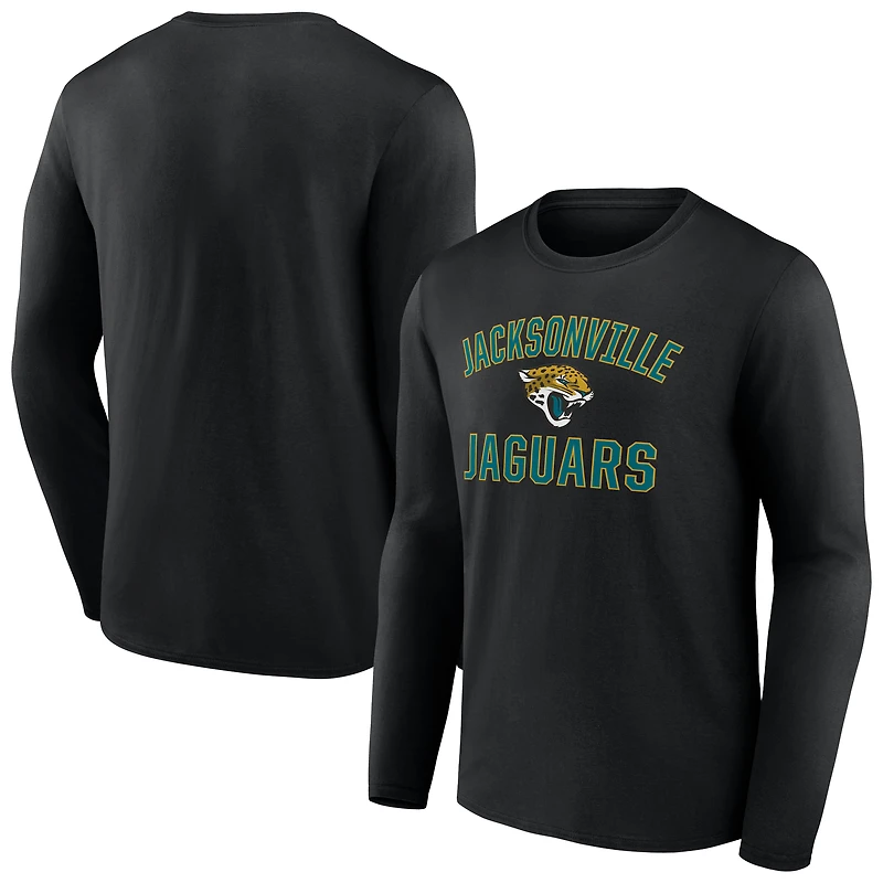 Men's Black Jacksonville Jaguars Victory Arch Long Sleeve T-Shirt
