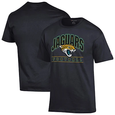 T-shirt de football noir Champion pour homme des Jaguars Jacksonville
