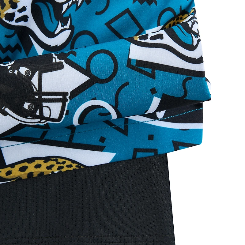 Men's Chubbies Teal Jacksonville Jaguars Game Day Fit Classic Lined Swim Trunks