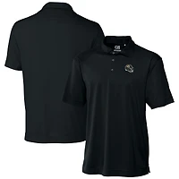 Polo texturé uni noir Cutter & Buck Jacksonville Jaguars pour homme