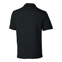 Men's Cutter & Buck  Black Jacksonville Jaguars Helmet DryTec Genre Textured Solid Polo