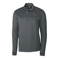 Pull-over extensible à rayures Traverse et quart de zip pour homme, gris, Cutter & Buck, des Jaguars Jacksonville