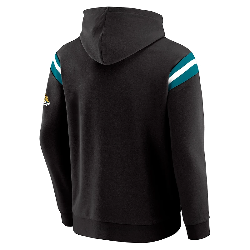 Men's Darius Rucker Collection by Fanatics Black Jacksonville Jaguars Football Washed Pullover Hoodie