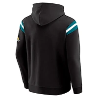 Men's Darius Rucker Collection by Fanatics Black Jacksonville Jaguars Football Washed Pullover Hoodie