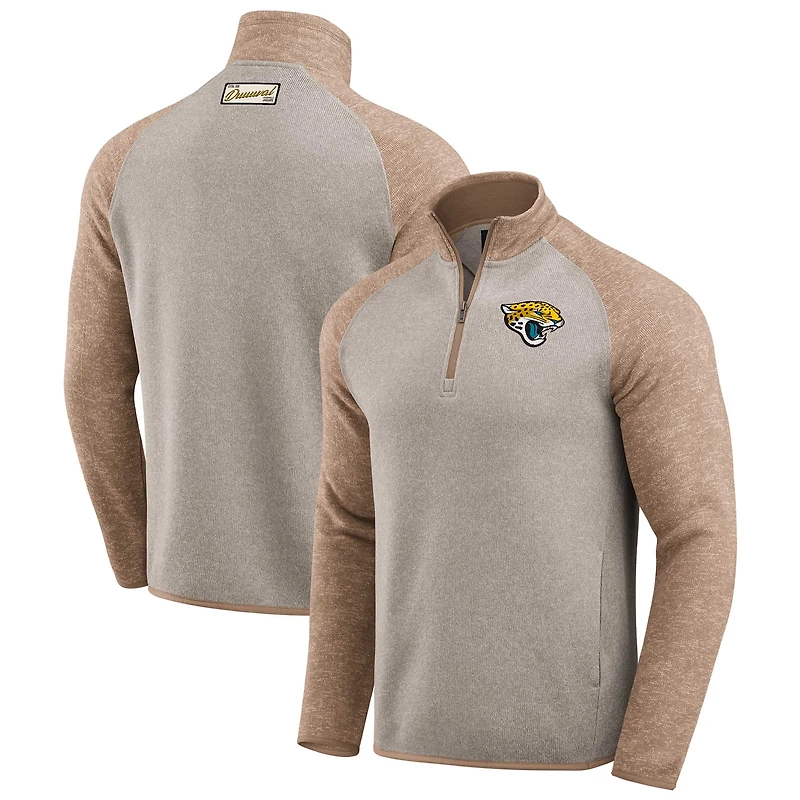 Veste zippée ton sur pour homme de la collection Darius Rucker Fanatics, couleur tan, des Jaguars Jacksonville
