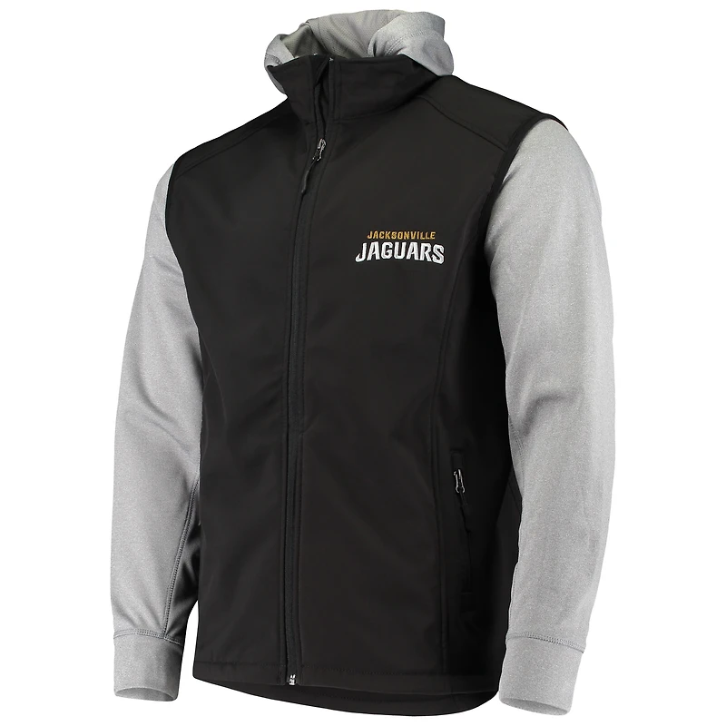 Men's Dunbrooke Black/Gray Jacksonville Jaguars Alpha Full-Zip Jacket