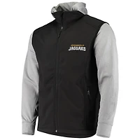 Men's Dunbrooke Black/Gray Jacksonville Jaguars Alpha Full-Zip Jacket