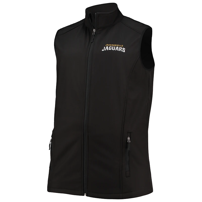 Men's Dunbrooke Black Jacksonville Jaguars Big & Tall Archer Softshell Full-Zip Vest