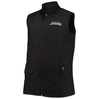 Men's Dunbrooke Black Jacksonville Jaguars Big & Tall Archer Softshell Full-Zip Vest