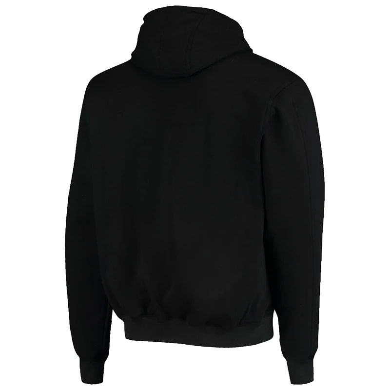 Pull à capuche entièrement zippé Dunbrooke Jacksonville Jaguars Craftsman noir pour homme avec doublure thermique