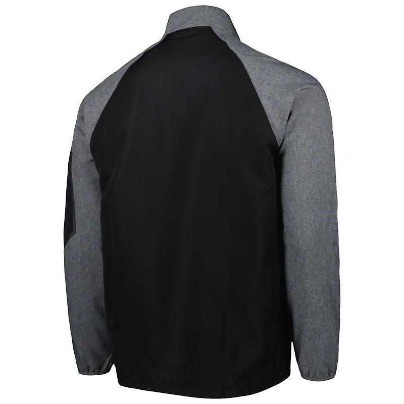 Dunbrooke Black Jacksonville Jaguars Hurricane Raglan Veste coupe-vent entièrement zippée pour homme