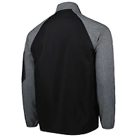 Dunbrooke Black Jacksonville Jaguars Hurricane Raglan Veste coupe-vent entièrement zippée pour homme