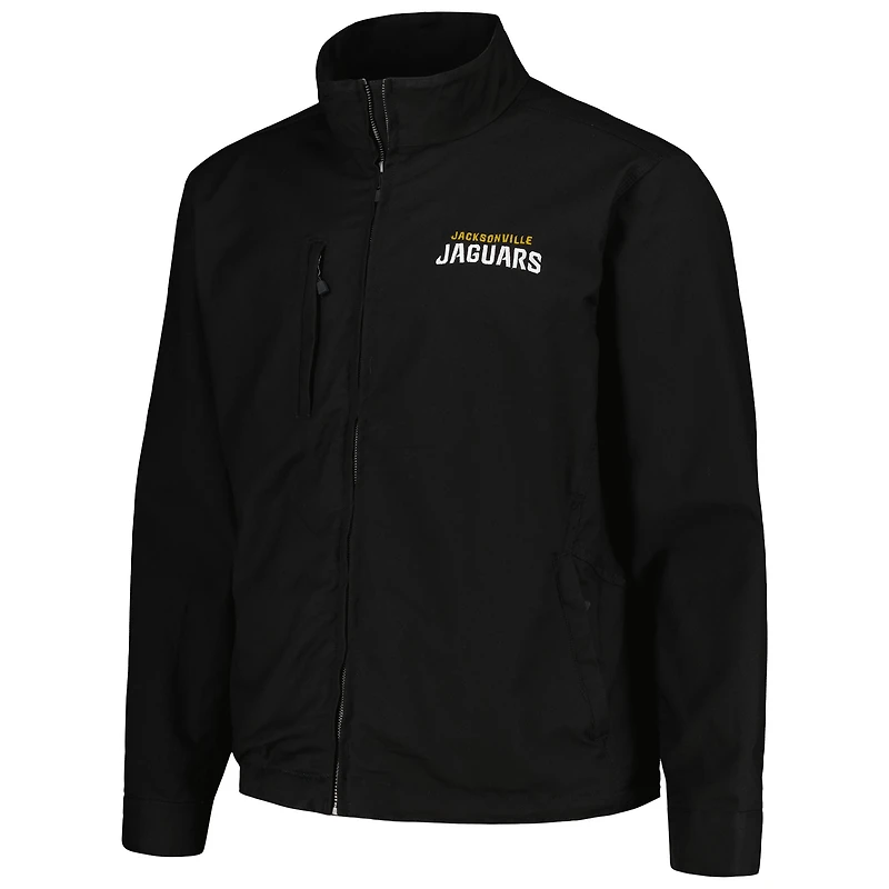 Dunbrooke Black Jacksonville Jaguars Journey Workwear Veste à glissière intégrale en trois mélanges pour homme