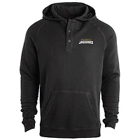 Men's Dunbrooke Black Jacksonville Jaguars Montana Raglan Thermal Hoodie