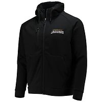 Dunbrooke Jacksonville Jaguars Shag Tri-Blend Full-Zip Raglan Hoodie Hommes Noir