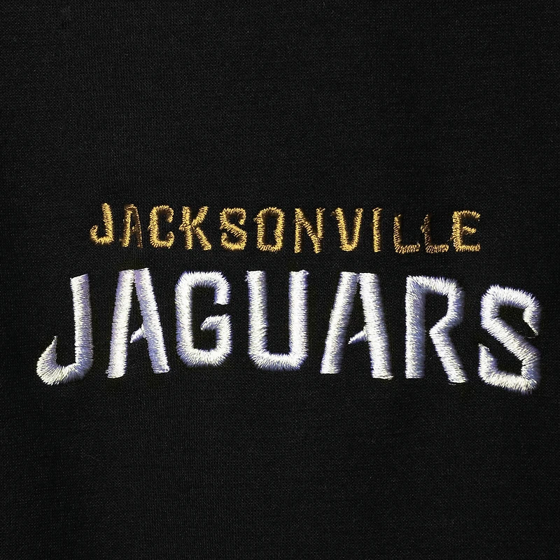 Dunbrooke Jacksonville Jaguars Shag Tri-Blend Full-Zip Raglan Hoodie Hommes Noir