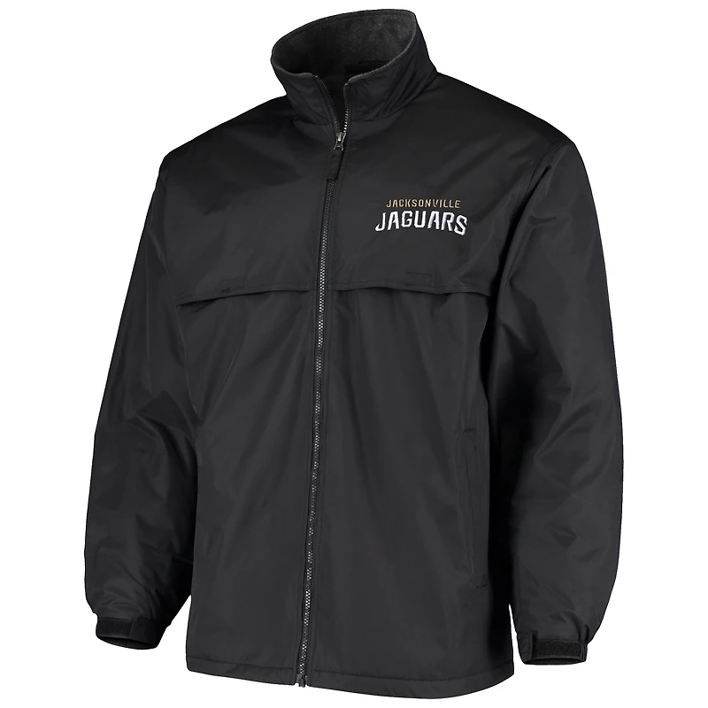 Men's Dunbrooke Black Jacksonville Jaguars Triumph Fleece Full-Zip Jacket