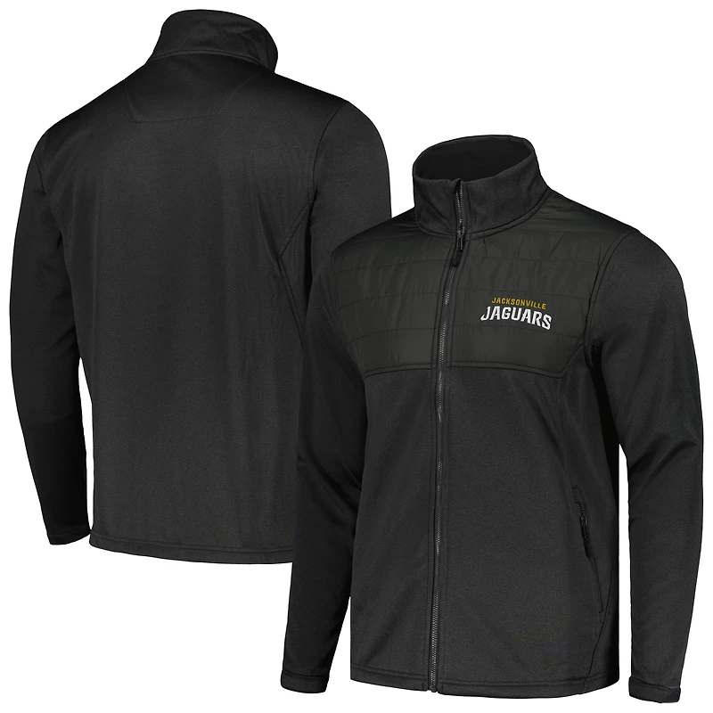 Veste Dunbrooke Heather noire pour homme Jacksonville Jaguars Explorer Tech Full-Zip