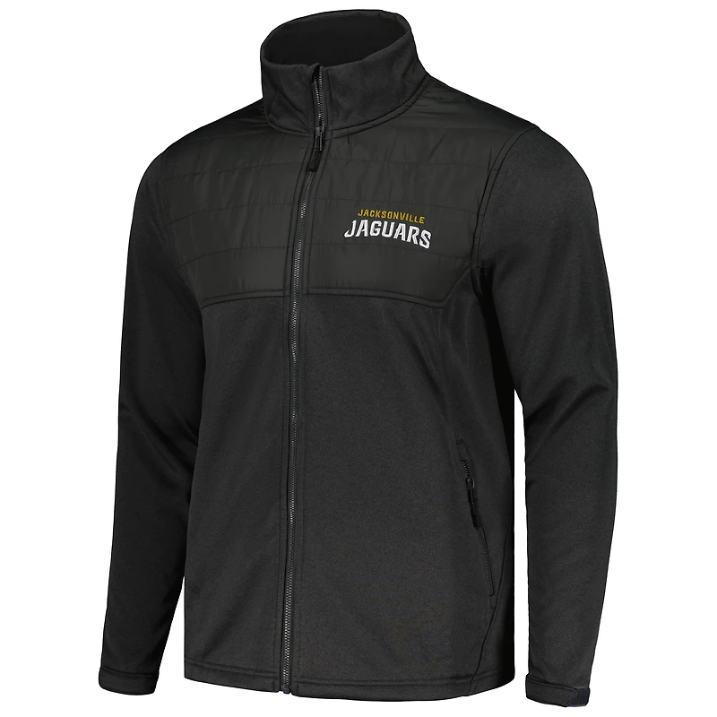 Men's Dunbrooke Heather Black Jacksonville Jaguars Explorer Tech Full-Zip Jacket