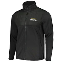 Men's Dunbrooke Heather Black Jacksonville Jaguars Explorer Tech Full-Zip Jacket
