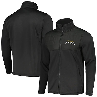 Veste Dunbrooke Heather noire pour homme Jacksonville Jaguars Explorer Tech Full-Zip