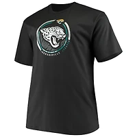T-shirt noir Fanatics Jacksonville Jaguars Big & Tall Color Pop pour hommes