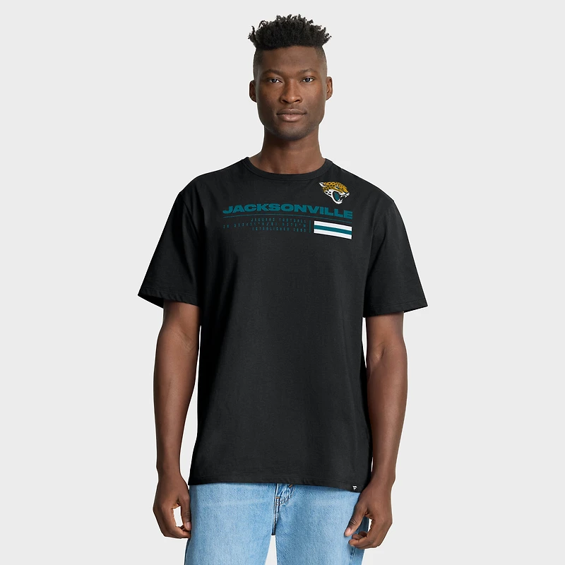 T-shirt noir Fanatics pour homme, motif Chop Block Legacy des Jaguars de Jacksonville