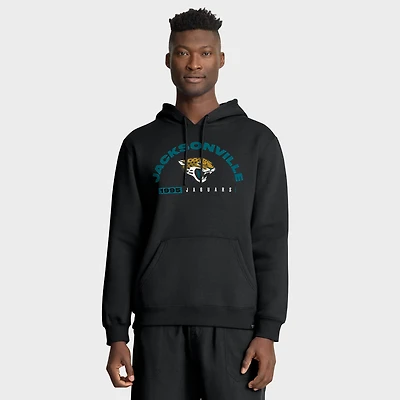 Sweat à capuche noir Fanatics pour homme, motif héritage des Jaguars de Jacksonville, retard jeu
