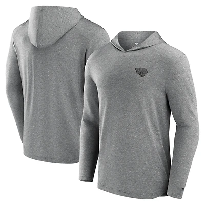 Men's Fanatics Black Jacksonville Jaguars Front Office Tech Lightweight Hoodie T-Shirt