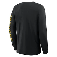 T-shirt à manches longues Fanatics noir pour homme